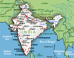 mapa Indii